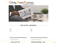 Tablet Screenshot of erfolg-beruf-karriere.de